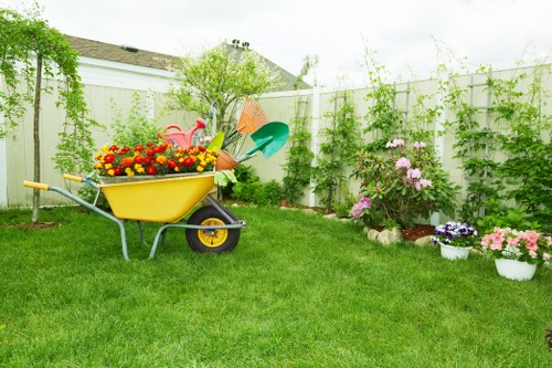 Local garden makeover work in progress in Hampstead