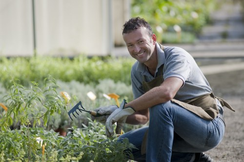 Reusable paving and garden materials prepared for charity donation